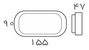 چراغ سقفی ال ای دی 8 وات روکار Tri Proof