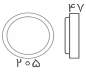 چراغ سقفی ال ای دی روکار Tri Proof