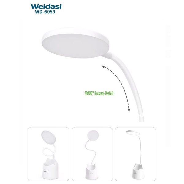 چراغ مطالعه شارژی ویداسی Weidasi WD-6059