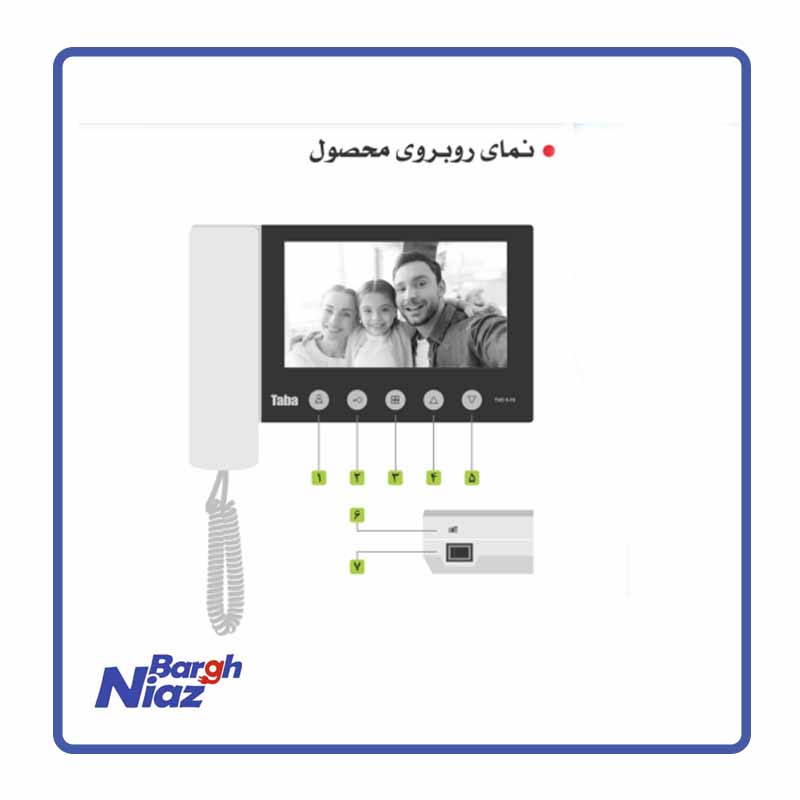 نمای روبروی محصول